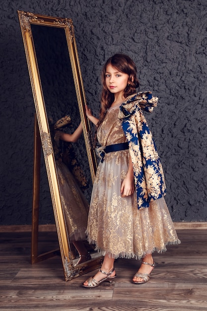 Portrait of fashion child