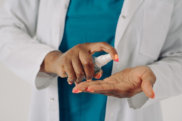 Portrait of female african american healthcare worker