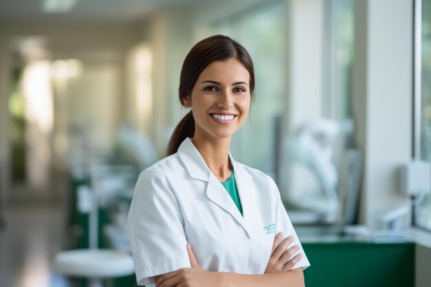 Portrait of a female dentist