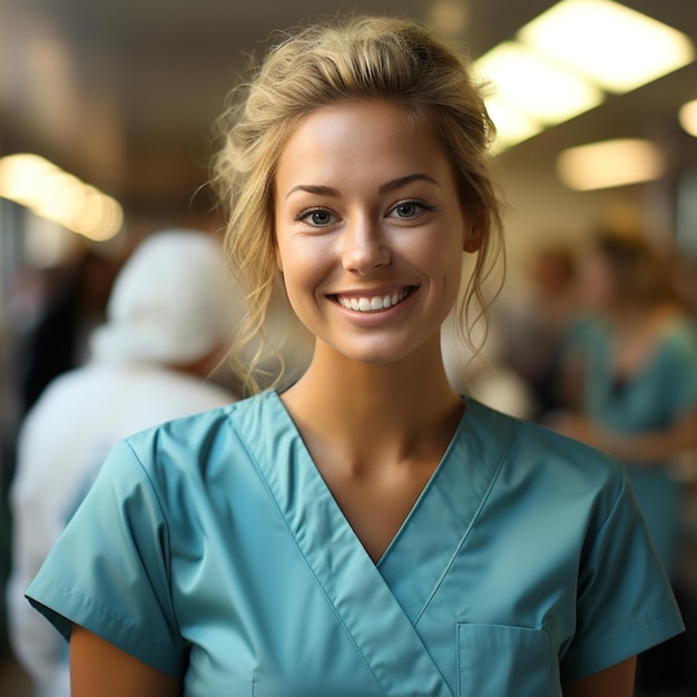 portrait of a female doctor on an isolated background