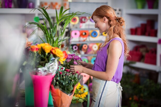 Portrait of female florist smiling