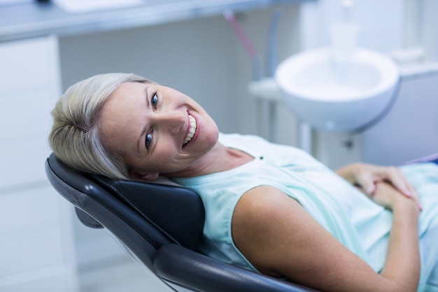 Portrait of female patient smiling