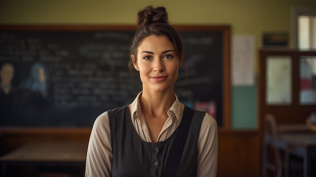 Portrait of a Female Teacher