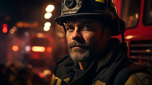 Portrait of fireman