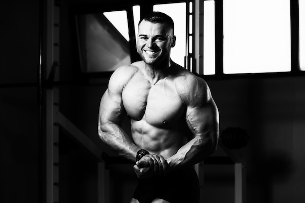 Portrait Of A Fitness Muscular Man