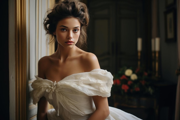 Portrait of a French bride