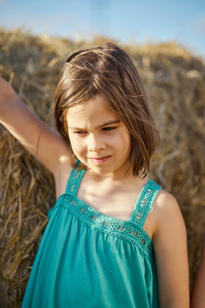 Photo portrait of a girl smiling