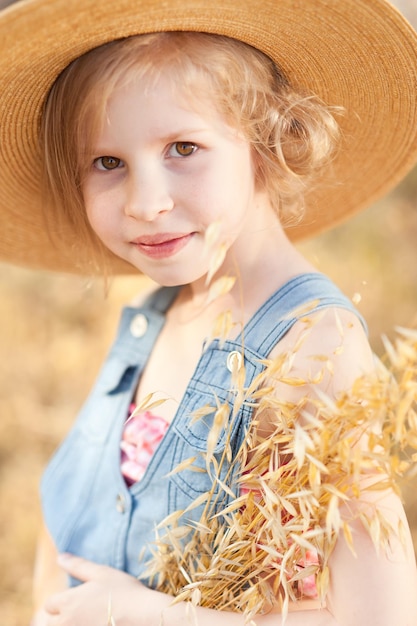 portrait of girl wearing hat
