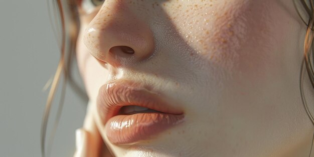 Portrait of Glamorous Makeup for a Young Model