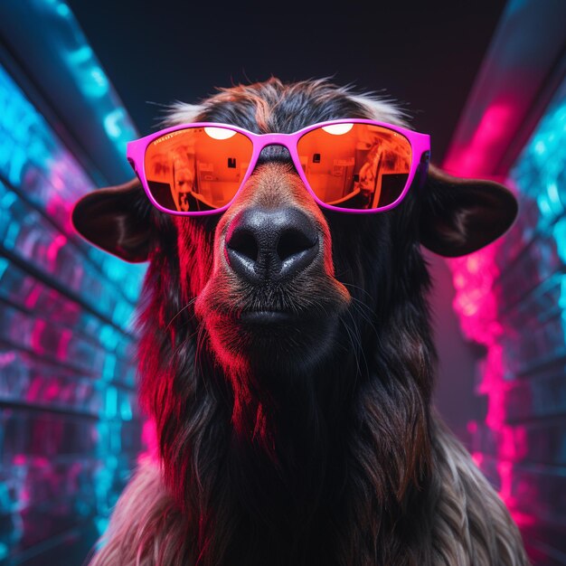 Portrait of a goat generated by ai