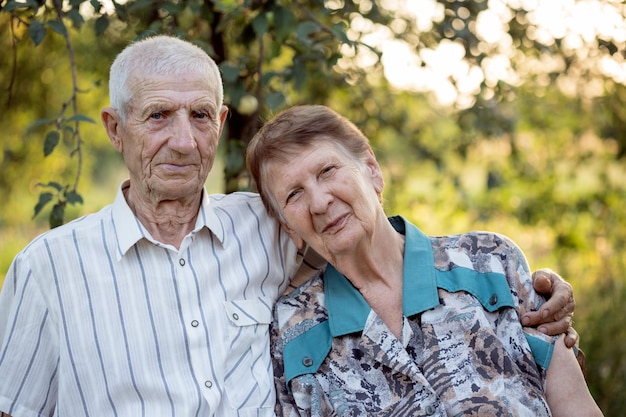 Portrait of grandparents