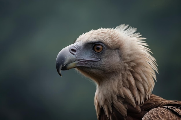 Portrait of a Griffon vulture a bird of prey