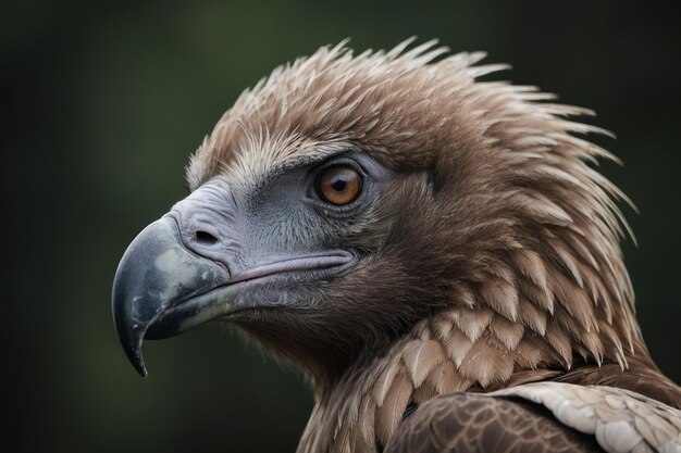 Photo portrait of a griffon vulture a bird of prey