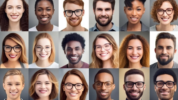 Photo portrait of a group of people