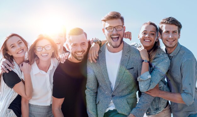 Portrait of a group of successful young people