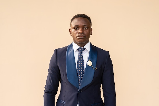 Portrait of handsome African businessman