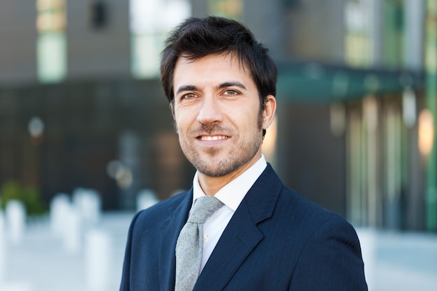 Photo portrait of an handsome businessman