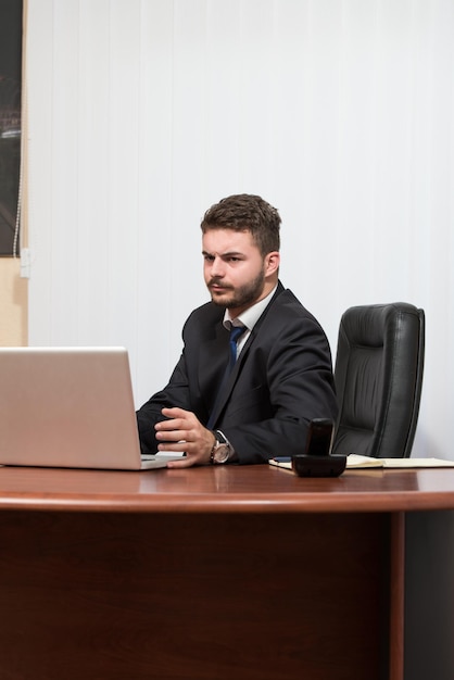 Portrait Of A Handsome Casual Businessman Smiling