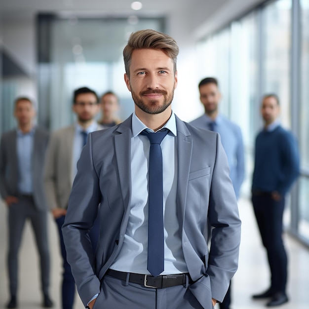 Portrait of a handsome CEO smiling