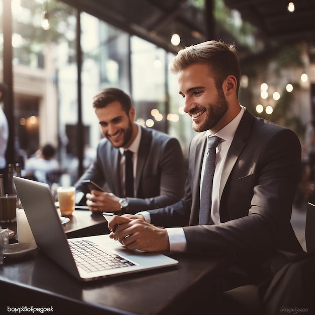 Portrait of a handsome CEO smiling