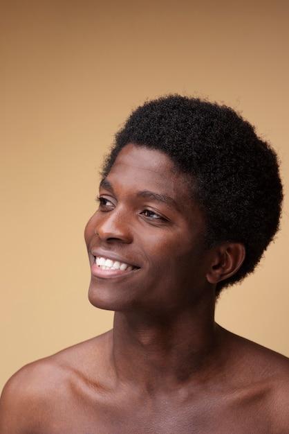 portrait of a handsome man smiling