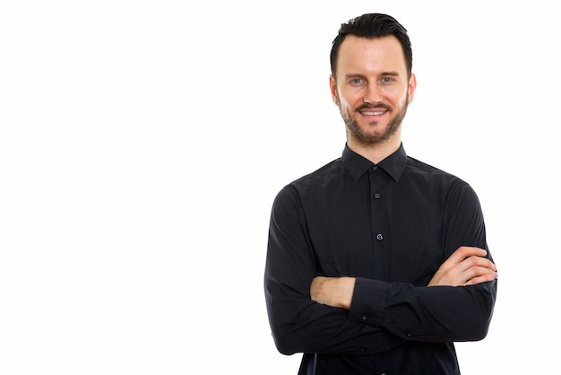 Portrait Of Handsome Man on white