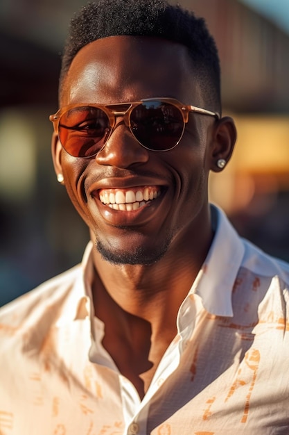 Portrait of a Handsome man with a shirt