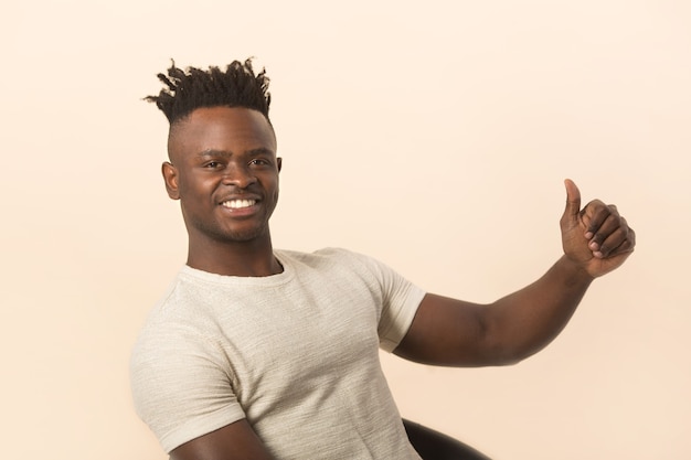 Portrait of a handsome young african man