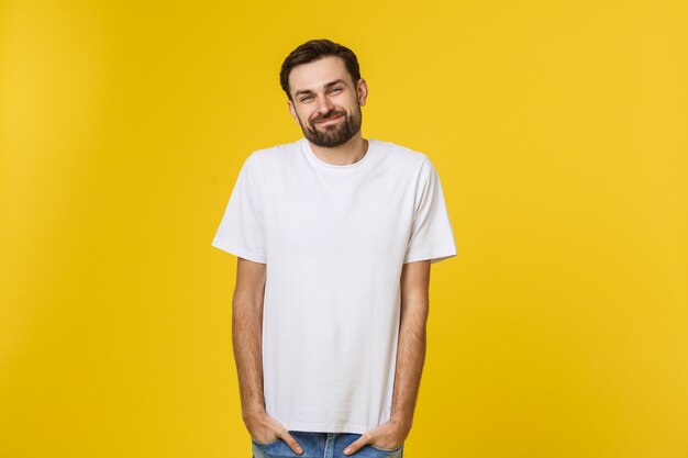 Portrait of a handsome young man smiling