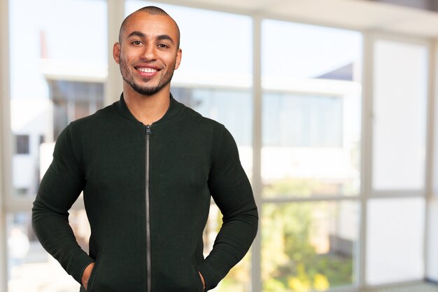 Portrait of a handsome young man smiling