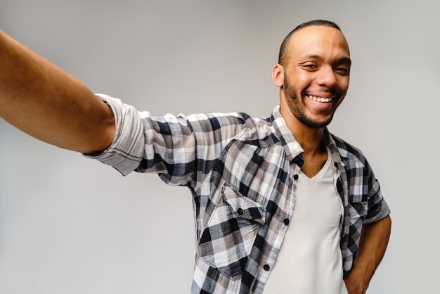 Portrait of happy African American man