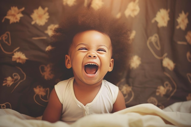 Portrait of a happy Afro American child