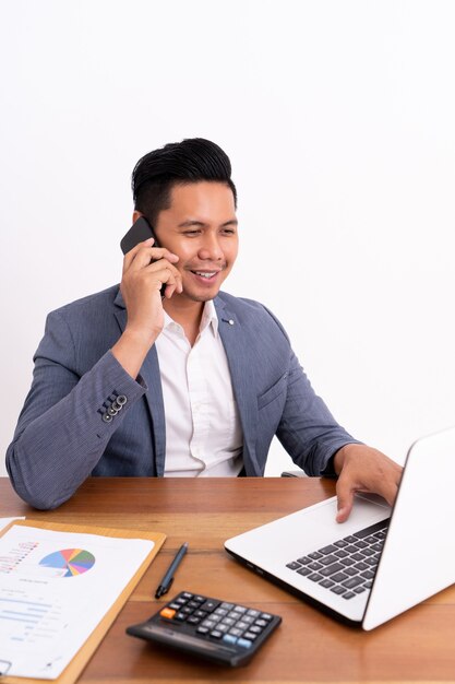 Portrait of a happy businessman