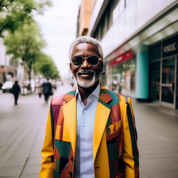 Photo portrait of a happy mature businessman in the city portrait of a happy mature businessman in t