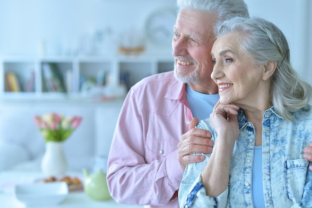 Portrait of happy mature couple