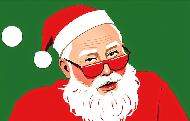 Portrait of a happy santa claus christmas new year