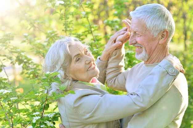 Portrait of a happy senior couple dancing