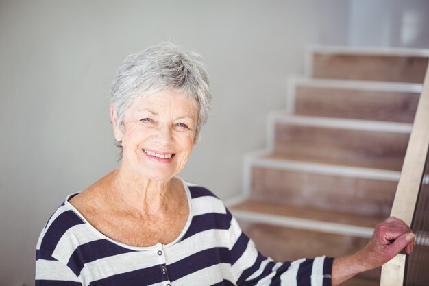 Portrait of happy senior woman 