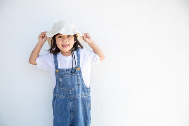 Portrait of a happy smiling child girl