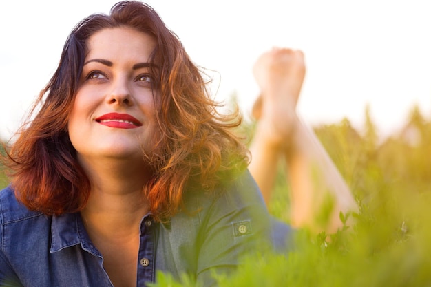 Portrait of a happy smiling girl