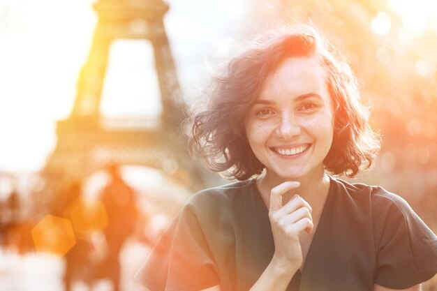 Portrait of a happy smiling girl