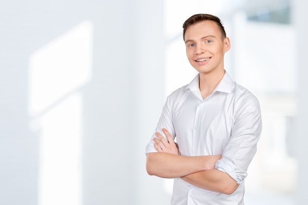 Portrait of happy smiling man