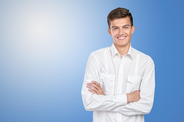 Portrait of happy smiling man