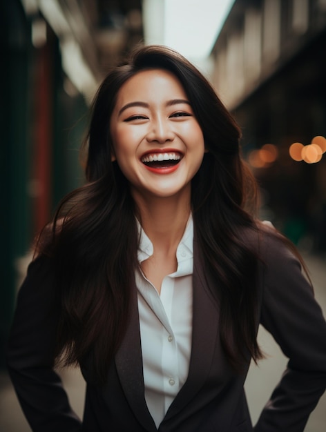 Portrait Of Happy Woman