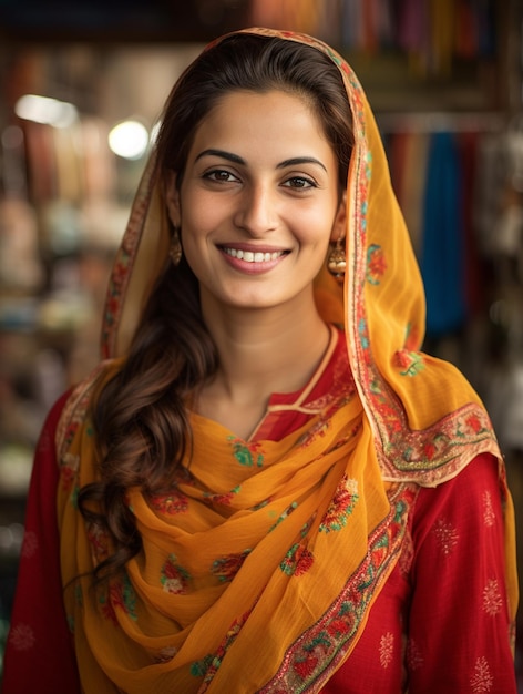 Portrait Of Happy Woman