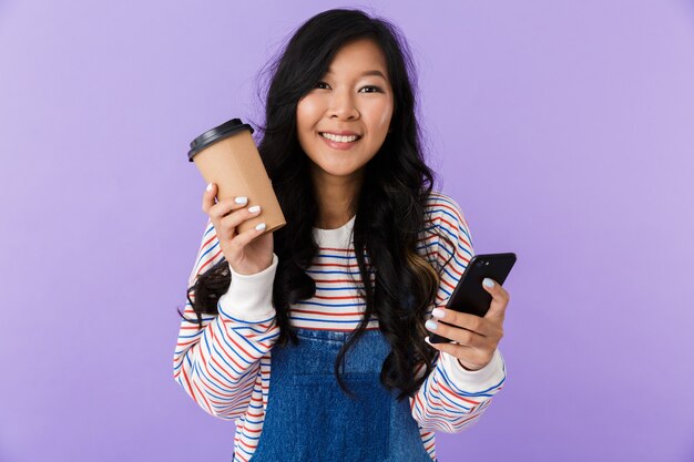 Portrait of a happy young asian woman