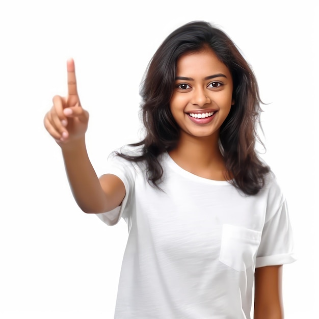 Portrait of a happy young blonde woman showing ok gesture