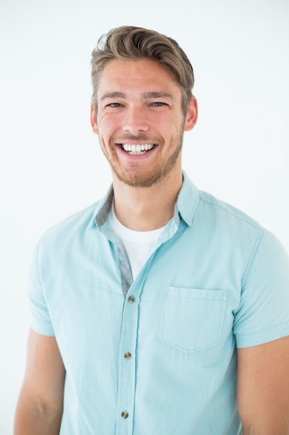 Portrait of a happy young man