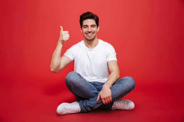 Portrait of a happy young man