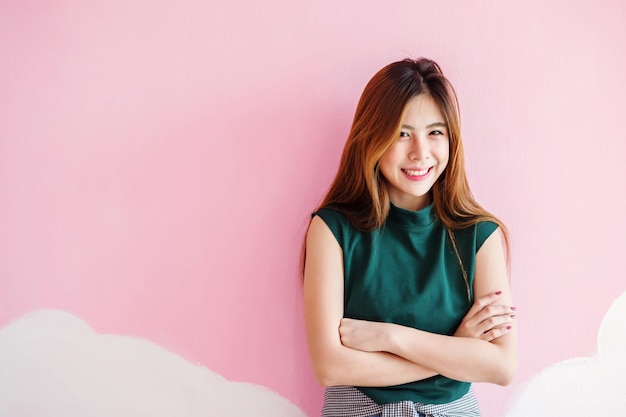 Portrait of Happy Young Woman